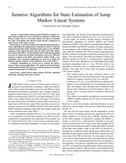 Iterative algorithms for state estimation of jump markov linear systems
