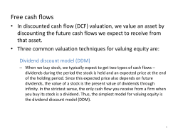 free cash flows