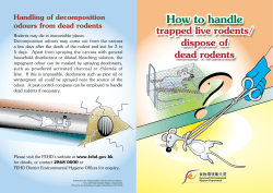 How to handle trapped live rodents/dispose of dead rodents