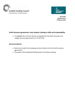 SC 17 05 - Draft Outcome Agreements