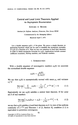 Central and Local Limit Theorems Applied to Asymptotic