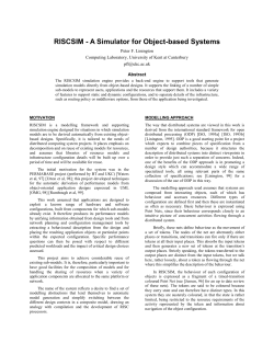 RISCSIM Introduction (UKSIM`99 Paper