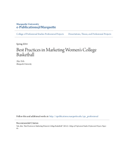 Best Practices in Marketing Women`s College Basketball