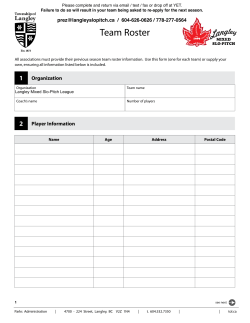 Team Roster - Langley Mixed Slo