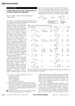 Gold(I) - cchem.berkeley.edu - University of California, Berkeley