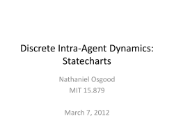Discrete Intra-agent Dynamics, Statecharts