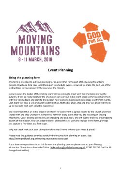 Event Planning Form