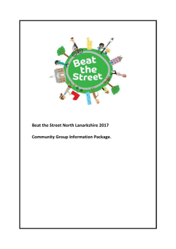 benefits of Beat the Street - Voluntary Action North Lanarkshire