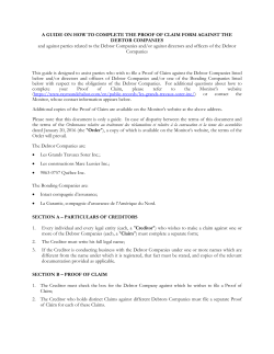 A GUIDE ON HOW TO COMPLETE THE PROOF
