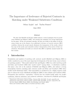 The Importance of Irrelevance of Rejected