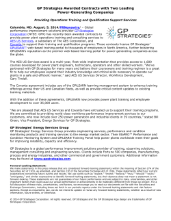 GP Strategies Awarded Contracts with Two Leading Power