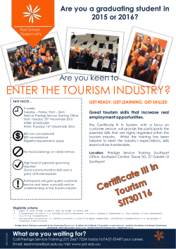 enter the tourism industry?