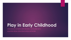Play in Early Childhood - Auburn School District