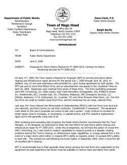 Memo - Town of Nags Head