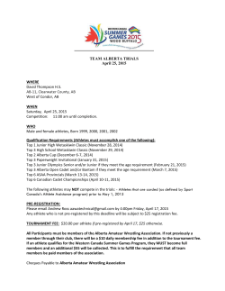 2007 western canada games - Alberta Amateur Wrestling Association