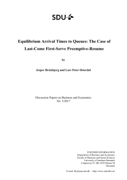 Equilibrium Arrival Times to Queues: The Case of Last