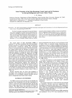 Some Properties of the False Broomrape Causal Agent and its