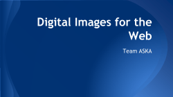 Digital Images for the Web