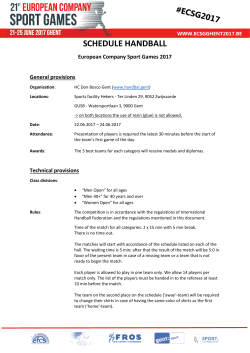 schedule - ECSG 2017