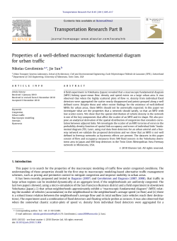Properties of a well-defined macroscopic fundamental