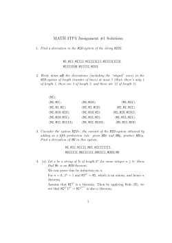 MATH 3TP3 Assignment #1 Solutions