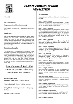 Gala - Pukete School