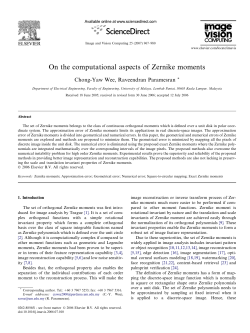 On the computational aspects of Zernike moments