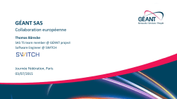 Collaboration européenne - GÉANT federated confluence