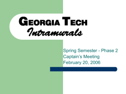Georgia Tech Intramurals