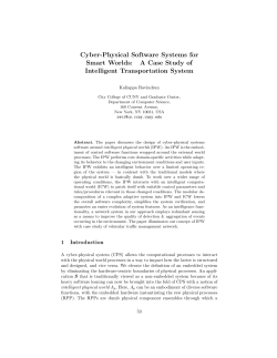 A Case Study of Intelligent Transportation System