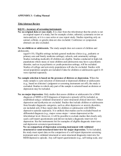 APPENDIX 3: Coding Manual Title/Abstract Review KQ #1