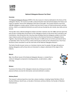 National Videogame Museum Fact Sheet