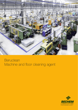 Beruclean Machine and floor cleaning agent