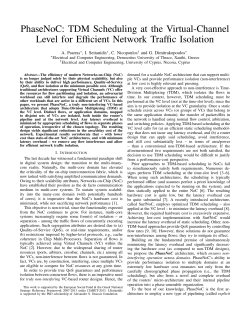 PhaseNoC: TDM Scheduling at the Virtual-Channel Level