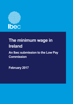 The minimum wage in Ireland