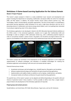 SimSubsea: A Game-based Learning Application for the Subsea