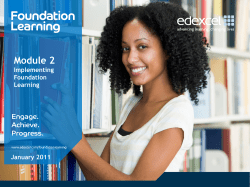 Planning for Foundation Learning