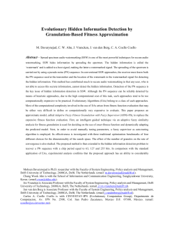 Evolutionary Hidden Information Detection by Granulation