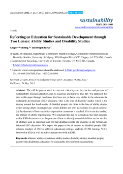 sustainability ISSN 2071-1050 www.mdpi.com/journal/sustainability
