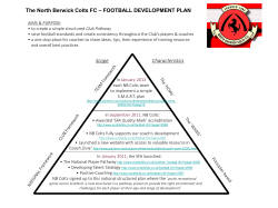 The North Berwick Colts FC &ndash; FOOTBALL