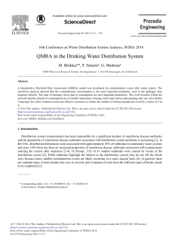 QMRA in the Drinking Water Distribution System