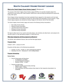 South Calgary House Hockey League