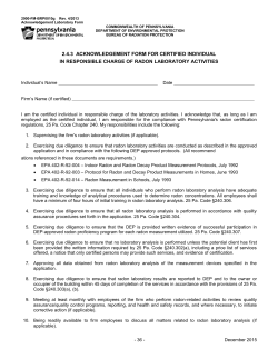 11 Acknowledgement Form for Certified Individual in Responsible