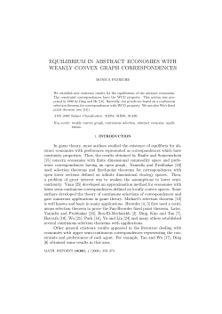 equilibrium in abstract economies with weakly convex graph