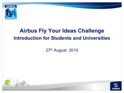 Airbus FYI was launched to stimulate ideas and