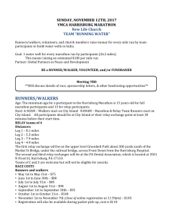 Important Runner Details - Global Partners in Peace and Development