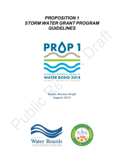 proposition 1 storm water grant program guidelines