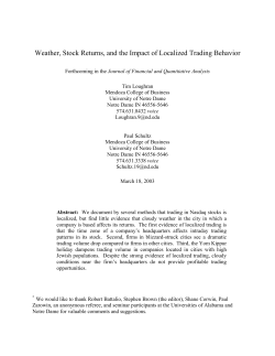 Weather, Stock Returns, and the Impact of Localized Trading Behavior