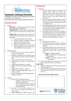 Basketball Skills 1 for Playground