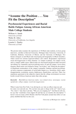 Assume the Position . . . You Fit the Description